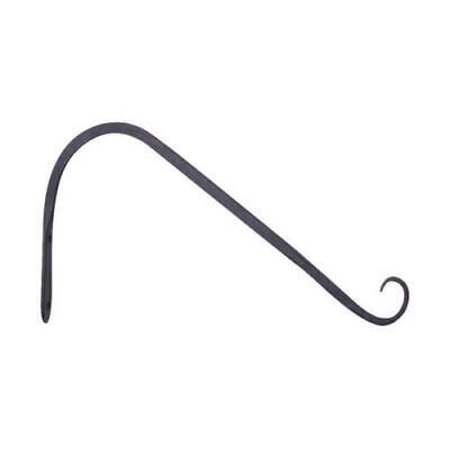 Panacea Black Wrought Iron 12 in. H Angled Plant Hook 1 pk