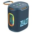 thumbnail image 1 of ZEALOT S122 Portable Bluetooth Speaker BT5.4 Subwoofer with LED Light Support TF U-Disk - Grey, 1 of 5