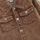 thumbnail image 4 of Gibobby Chamarra de invierno para niños y niñasChaqueta clásica de invierno para niños pequeños y niñas, camisa vaquera de manga larga de Color sólido, c(Marrón, 12-18 Meses), 4 of 5