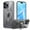 Gray, variant on ELEHOLD Clear Case for iPhone 16 Pro, Magnetic Translucent Clear Case with Invisible Stand,Black
