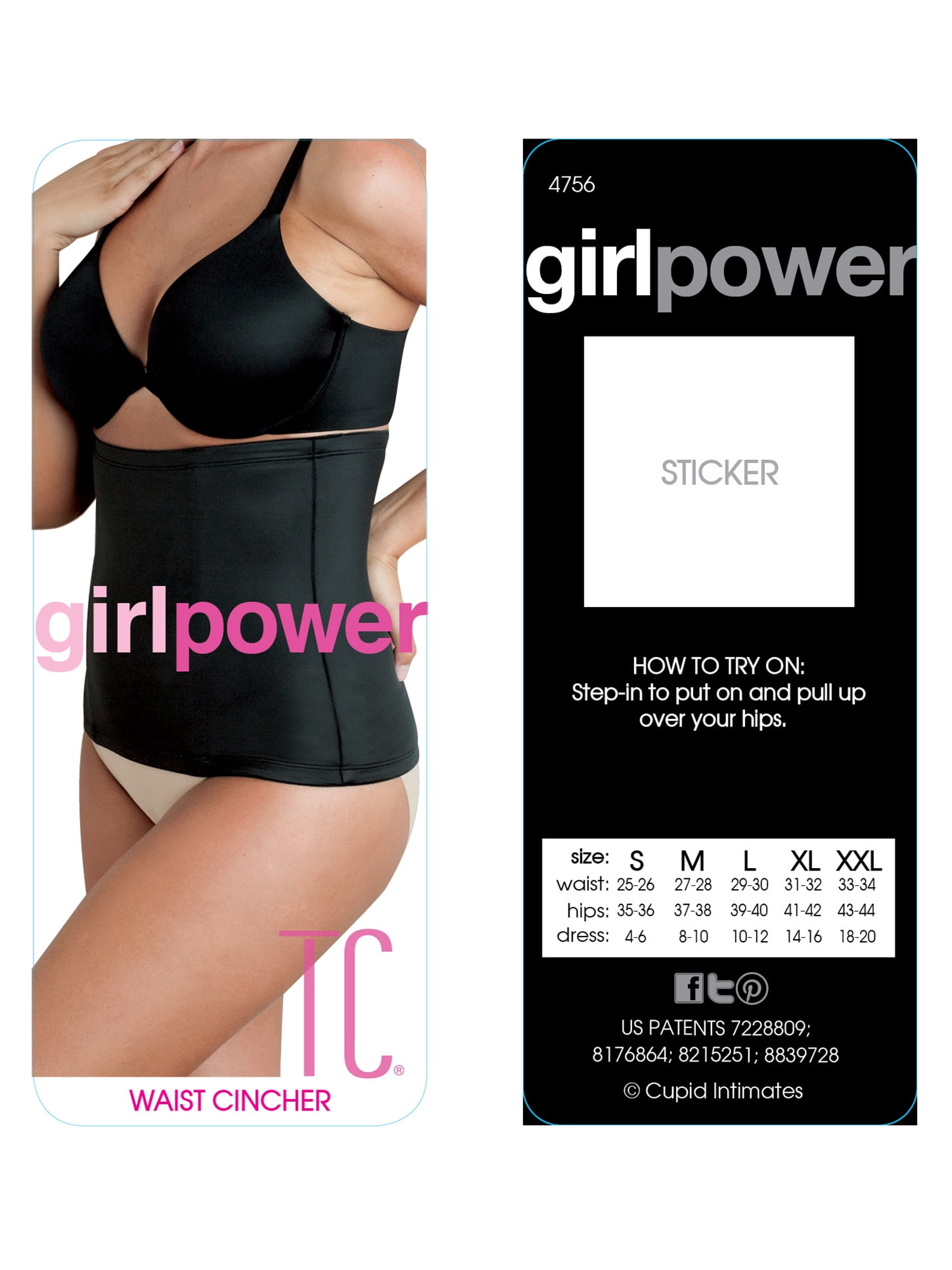 TC Girl Power Women's Moderate Control Waist Shaper