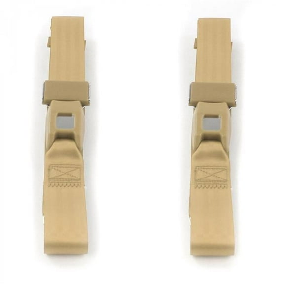 SafeTboy 659241 Standard 2 Point Tan Lap Bucket Seat Belt Kit for 1941-1948 Ford - 2 Belts