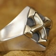 thumbnail image 5 of Brass Cross 925 Sterling Silver Ring Biker Punk Jewelry TA408 Middle Model US Size 11.5, 5 of 16