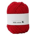 thumbnail image 2 of Iumwxz Hand Knitting Crochet Yarn, 25g Milk Cotton Acrylic Blend, Soft Strong Lustrous for DIY Crafts, Sweaters, Hats, Scarves, Bags, Dolls, 2 of 2