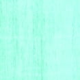 thumbnail image 1 of Ahgly Company Machine Washable Indoor Square Solid Turquoise Blue Modern Area Rugs, 5' Square, 1 of 4