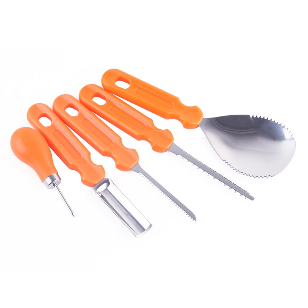 ALLOMN 5pcs Pumpkin Carving Knife Halloween Pumpkin Carving Tools Kit