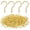 Gold, variant on Minzimin Screw Hooks, 1 Inch Metal Screw in Cup Hooks, 30 Pcs