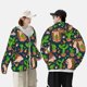 thumbnail image 4 of Balery Cute Hedgehogs Cactus Blue Sudadera ligera de manga larga con capucha y protección solar UPF 50+ para hombre y mujer, ideal para pesca y running-Large, 4 of 7