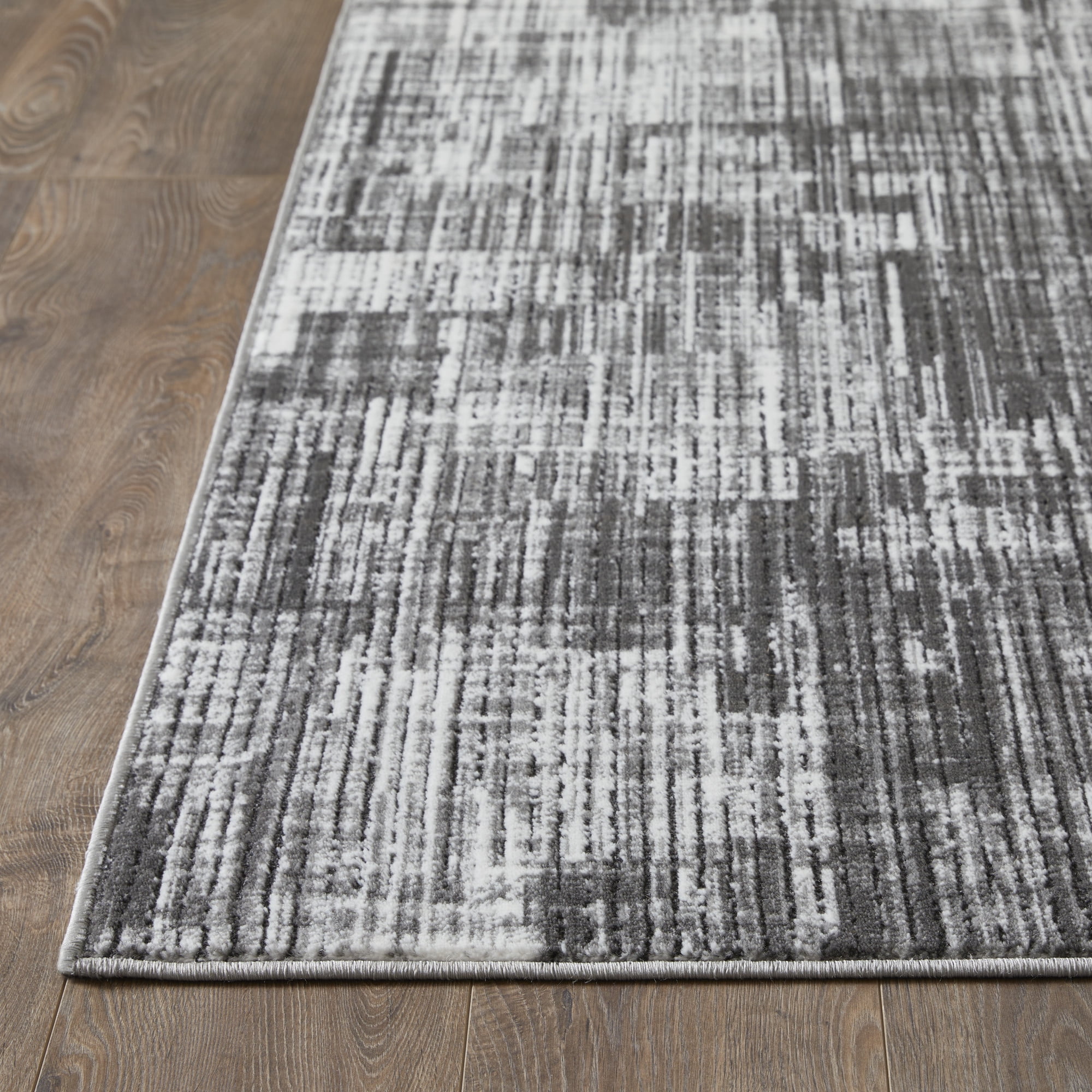 Loomaknoti Aysal Astern 6' x 9' Gray Abstract Indoor Area Rug