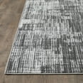 thumbnail image 6 of Loomaknoti Aysal Astern 3' x 5' Abstract Indoor Accent Rug , Gray/Cream, 6 of 9