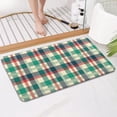 thumbnail image 4 of Multi Color Checkerboard Checkered Pattern Bathroom Rugs Mat,Non Slip Microfiber Bathroom Rug,Rubber Backing,Soft Bathroom Mats for Bathroom Floor,Tub and Shower,17x30in(43x75cm), 4 of 5