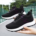 thumbnail image 5 of XIMIN Women Men Mesh Sneakers Running Hands Free Shoes with Chunky Sole Lace-Up Round Toe Slip-ins Fashion Sneakers Breathable Anti-Slip Athletic Footwear, 5 of 7
