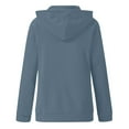 thumbnail image 6 of Dezsed Womens Hoodies Full Zip Long Sleeve Lightweight Hooded Sweatshirts Active Casual Thin Cotton Hoodie Jacket Coat with Pocket Navy XXL Clearance, 6 of 6