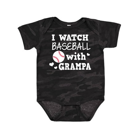 

Inktastic I Watch Baseball with My Grampa Gift Baby Boy or Baby Girl Bodysuit