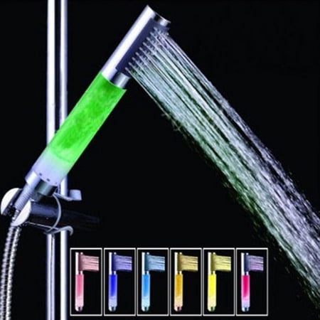 Oubit 7 Color Change LED Light Shower Head Temperature Sensor Control ...