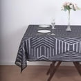 thumbnail image 6 of Efavormart 72" Black Sparkly Sequin Geometric Tulle Square Table Overlay, 6 of 9