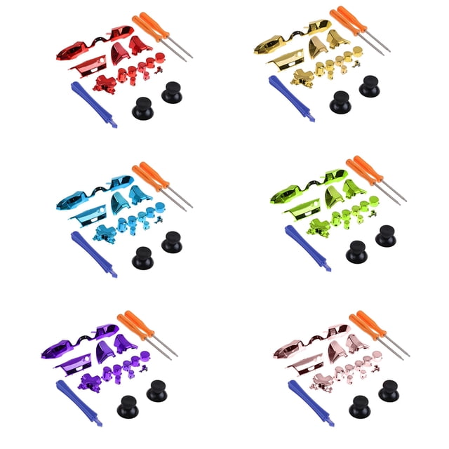 Full Plated Buttons Set Bumpers Triggers Dpad button set for LB RB LT RT Screwdriver Replacement For Xbox One Elite Controller