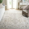 thumbnail image 3 of SAFAVIEH Avalon Malandra Floral Polyester Area Rug, Ivory/Blue Gold, 5'3" x 7'6", 3 of 5