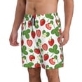 thumbnail image 2 of Kdxio Strawberry Pattern Mens Casual Shorts - Drawstring Summer Beach Sports Shorts for Men, 2 of 9