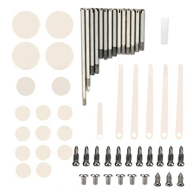 Clarinet Repair Kit - Comprehensive Clarinet Cleaning Kit with Cork Replacement, Pads Replacement, and Metal Tools Essential for Daily Clarinet Maintenance - 3.9 x 2.4 x 0.8 inches