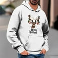 thumbnail image 2 of DODADAWANJ Cute Christmas Hoodies for Men Elk Graphic Pullover Hoodie Big and Tall Hooded Sweatshirt for Christmas Gifts Men M, 2 of 5