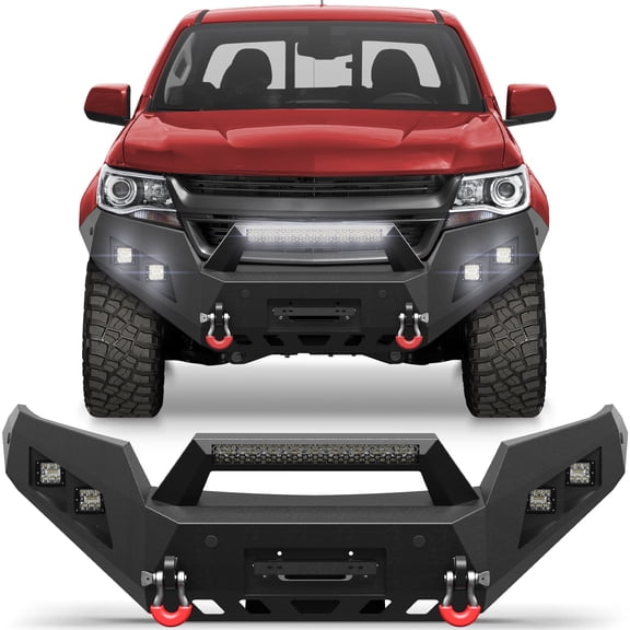 POFENZE Front Bumper for Chevrolet Colorado 2015-2022 (Exclude ZR2) Heavy Duty Truck Bumper for Colorado