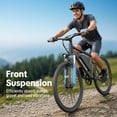 thumbnail image 3 of VOLTVOGUE Electric Bike for Adults, 48V 249Wh Removable Battery, 1000W Peak Motor, 22MPH Top Speed, 26 Inch Road Tire Ebike, 3 of 10