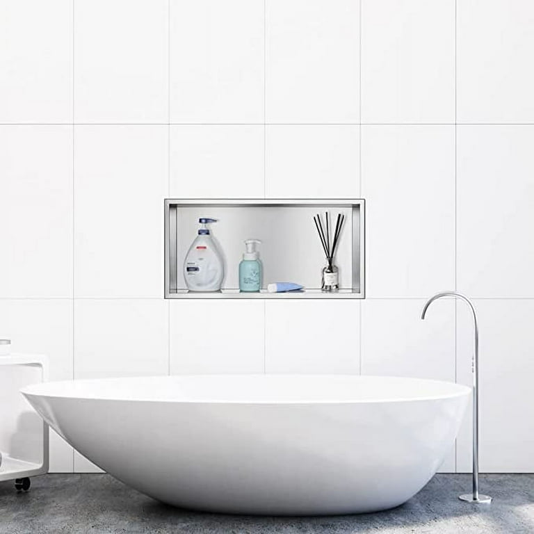Neodrain No Tile Shower Niche, Shower Niche Bathroom Shelf