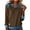 Brown, variant on Womens Trendy Sweatshirts Denim Jean Patchwork Lapel Collar Pullover Colorblock Tops Casual Long Sleeve Blouses (L, White)