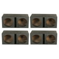 thumbnail image 1 of QPower Dual 12 Inch Vented Ported Subwoofer Sub Box with Bedliner Spray (4 Pack), 1 of 7