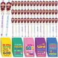 thumbnail image 1 of Juego de regalo cristiano CroBlissful, 50 unidades, bolígrafos y cuadernos sobre Jesús, 1 of 7