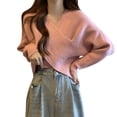 thumbnail image 1 of Foulard de Chandail avec Manches Foulard d'Hiver Foulard de Chandail Foulard de Chandail avec Manches Grande Taille Femme Tricotée Hauts de Chandail Foulard, 1 of 4