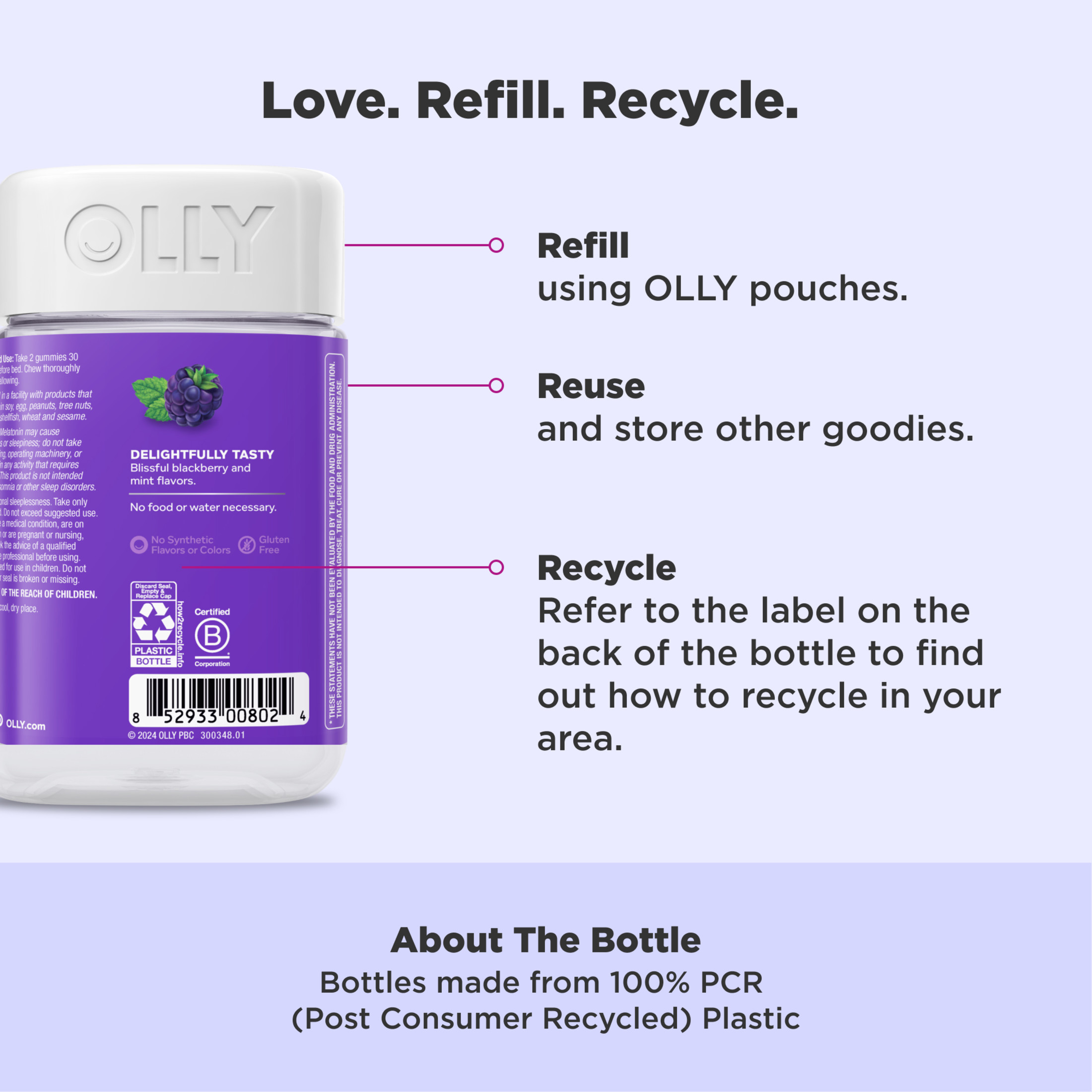 OLLY Sleep Gummies for Adults, 3mg Melatonin, 90 Count photo 7