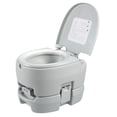 thumbnail image 1 of Portable Toilet Lightweight Travel Potty for Camping Hunting More, Piston Pump, 1 of 11