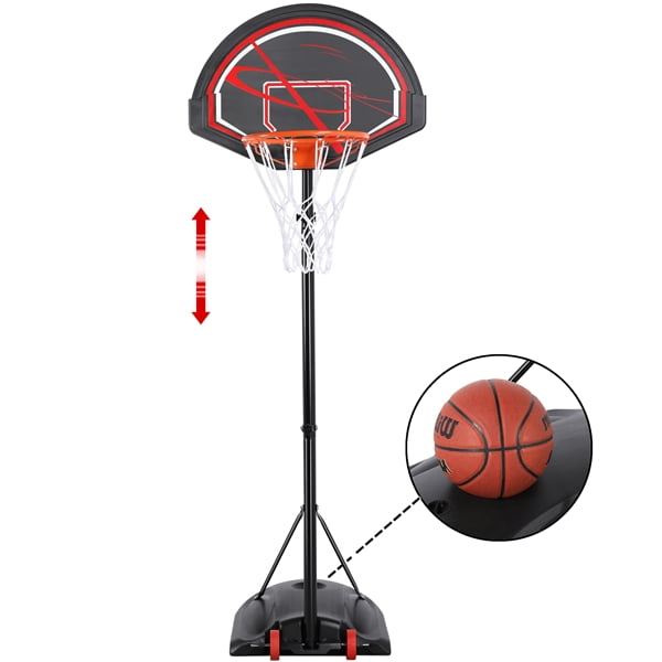 32" Youth Portable Basketball Hoop Outdoors Black