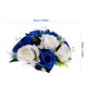 thumbnail image 2 of unbranded Bola De Flores Artificiales Azul Para Con Rosas Simuladas Para Centros De, 2 of 6