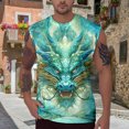 thumbnail image 6 of Yopmin Workout Tank Tops for Men Crew Neck Dragon Summer Casual Vests Fashion Sleeveless Shirts for Sports Fitness, 6 of 8