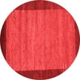 thumbnail image 1 of Ahgly Company Indoor Round Abstract Red Contemporary Area Rugs, 5' Round, 1 of 4