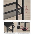 thumbnail image 4 of Slim Rolling Cart, 4-Tier Storage Cart, Narrow Cart with Handle, 5.1 Inches Deep, Metal Frame, for Kitchen, Dining Room, Living Room, Home Office,Ebony Black + Classic Black, 4 of 10