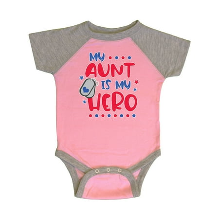 

Inktastic Memorial Day My Aunt is My Hero Gift Baby Boy or Baby Girl Bodysuit