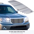 thumbnail image 3 of APS Premium Stainless Steel Chrome 8x6 Billet Grille Insert Compatible with Honda Pilot 2009-2011 Main Upper N19-S79568H, 3 of 7