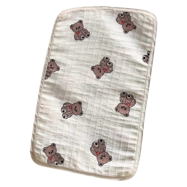 Kid Pillow Cover Breathable Quilted Baby Pillows Cushion Cotton Pillow Cover with Printed Animal Pattern