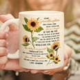 thumbnail image 4 of 1pc, To My Granddaughter Coffee Mug, Sunflower Mug - You Are My Sunshine - Gift For Granddaughter - Birthday Gifts - Mug With Quotes, 4 of 8