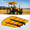 Yellow, variant on MOOFI Red Tractor Canopy for ROPS, 53 x 53 in Heavy Duty Hard Top UV-Resistant Shade Roof with Mounting Brackets for Tractors and Mowers