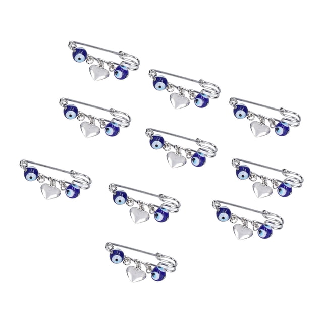 Alfileres de ropa BuyWeek 10 piezas alfileres de seguridad azules alfileres de broche para mujer