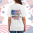 thumbnail image 7 of Duqingm Memorial Day Tee Shirt Women's USA American Flag Patriotic Fourth of July Independence Day Short Sleeve T-shirt White,L, 7 of 7