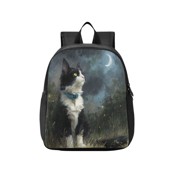 Toddler Backpack Lovely Cow Cat Waterproof Lightweight Backpack Casual Mini Daypack for Daycare & Travel