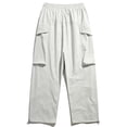 thumbnail image 4 of CONZONE Mens Baggy Cargo Pants Wide Leg Hiking Pants for Men Trendy Elastic Waist Graphic Outdoor Joggers Pant With Pockets, 4 of 4