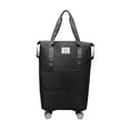 thumbnail image 3 of Bolsa de lona con ruedas Hugo expandible plegable para entrenamiento negro 15,7 x 8,6 x 25,6 pulgadas, 3 of 9