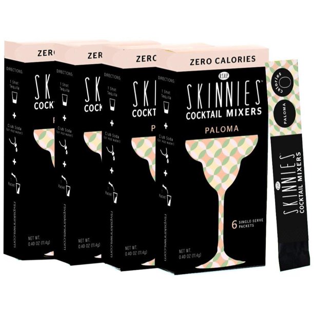 RSVP Skinnies Paloma Grapefruit Mix 0 Sugar Cocktail Mixer (4 Boxes
